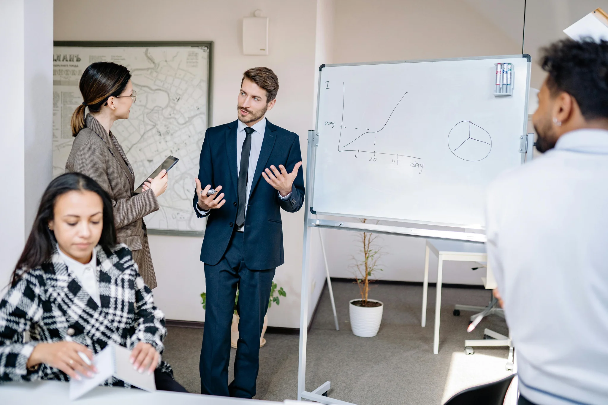 Productive team workspace with planning tools